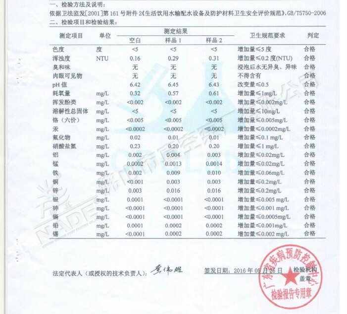 污水處理凈化系統檢驗報告
